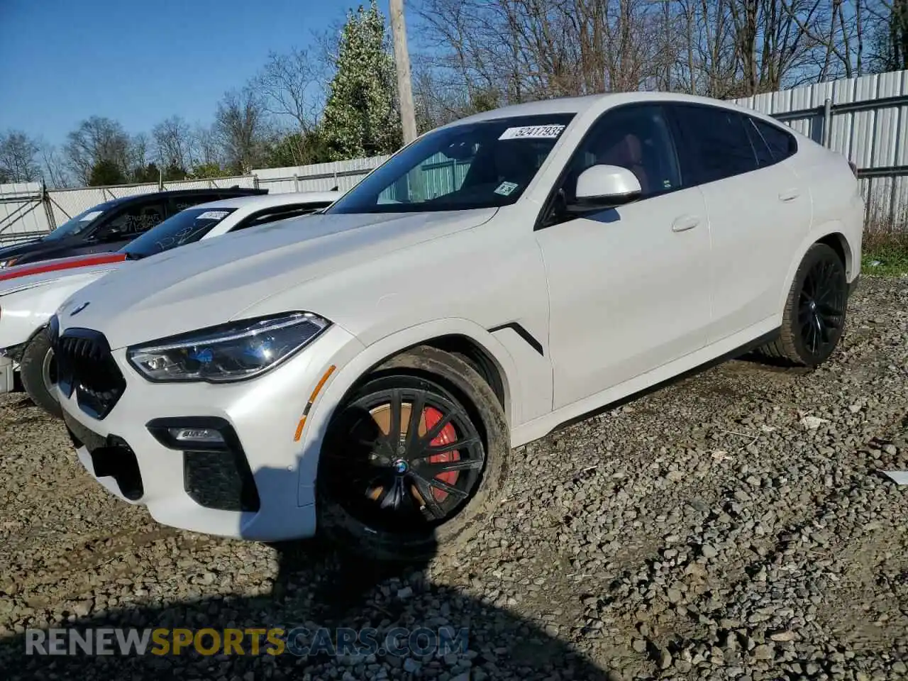 1 Photograph of a damaged car 5UXCY8C08M9E79190 BMW X6 2021