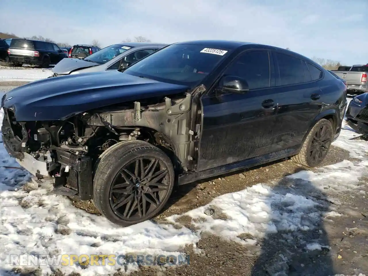 1 Photograph of a damaged car 5YMCY0C05M9F58827 BMW X6 2021