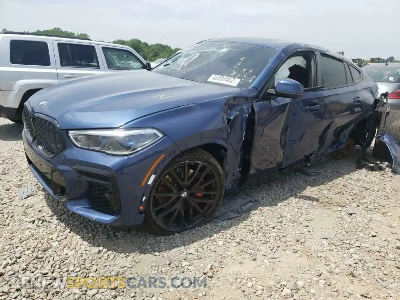 2 Photograph of a damaged car 5UXCY6C00N9L58740 BMW X6 2022