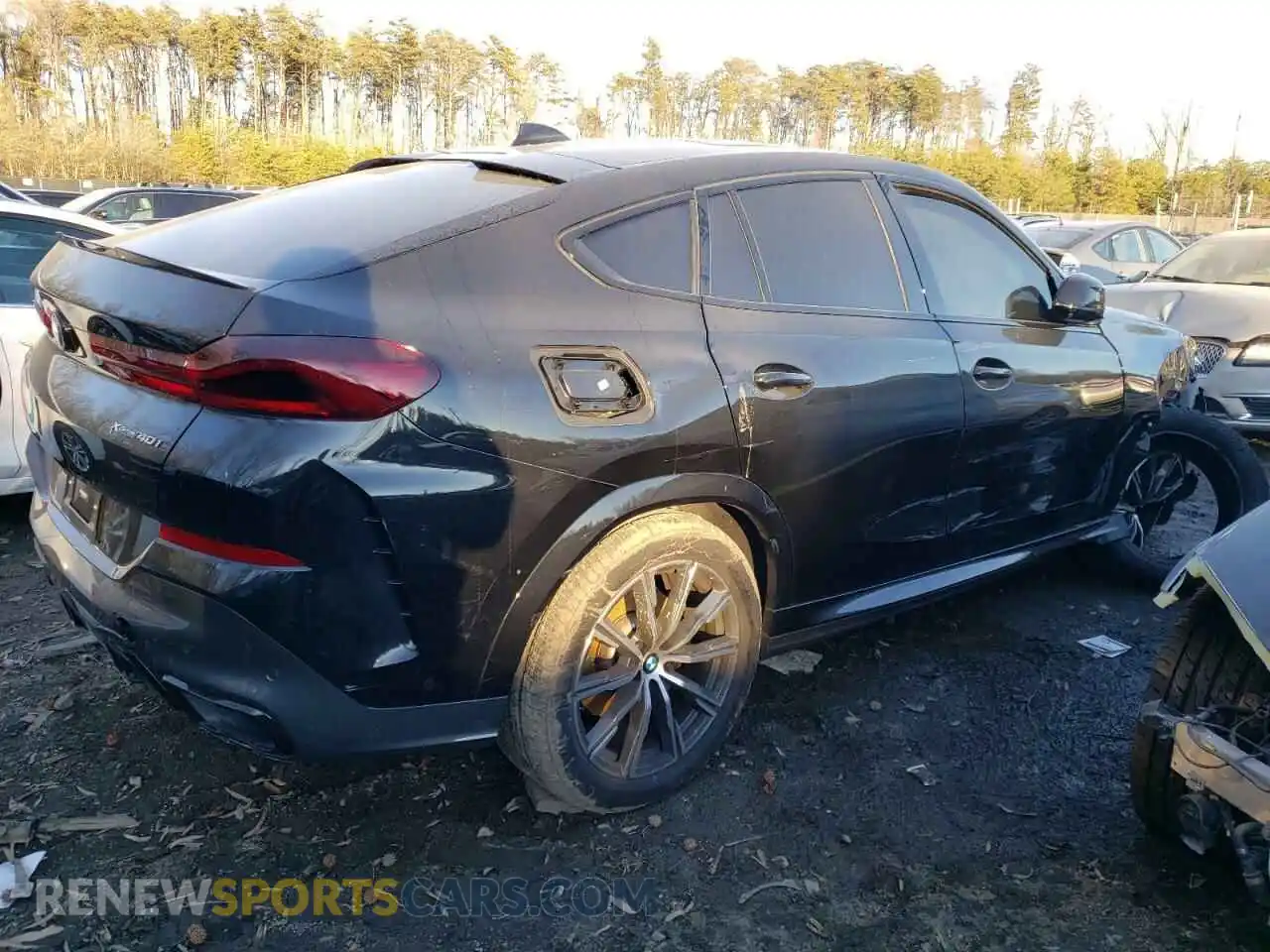 3 fotografías del automóvil dañado 5UXCY6C00N9L60424 BMW X6 2022
