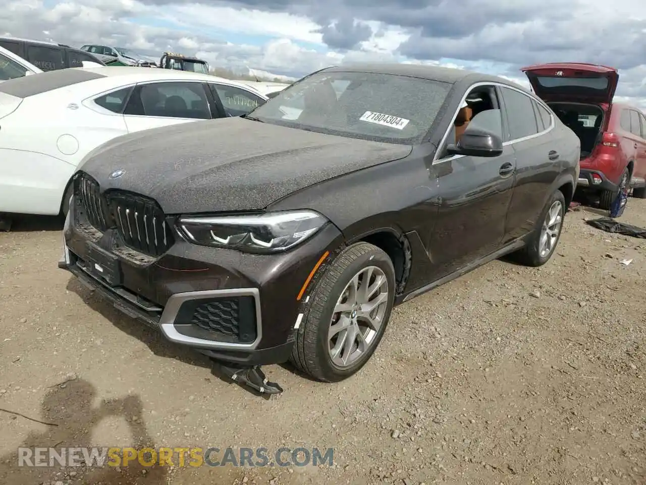 1 Photograph of a damaged car 5UXCY6C01N9K11052 BMW X6 2022