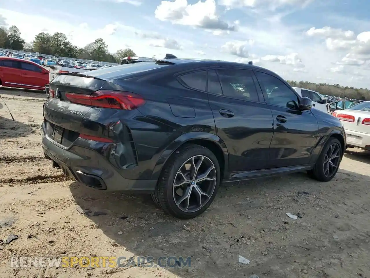 3 fotografías del automóvil dañado 5UXCY6C01N9K49185 BMW X6 2022