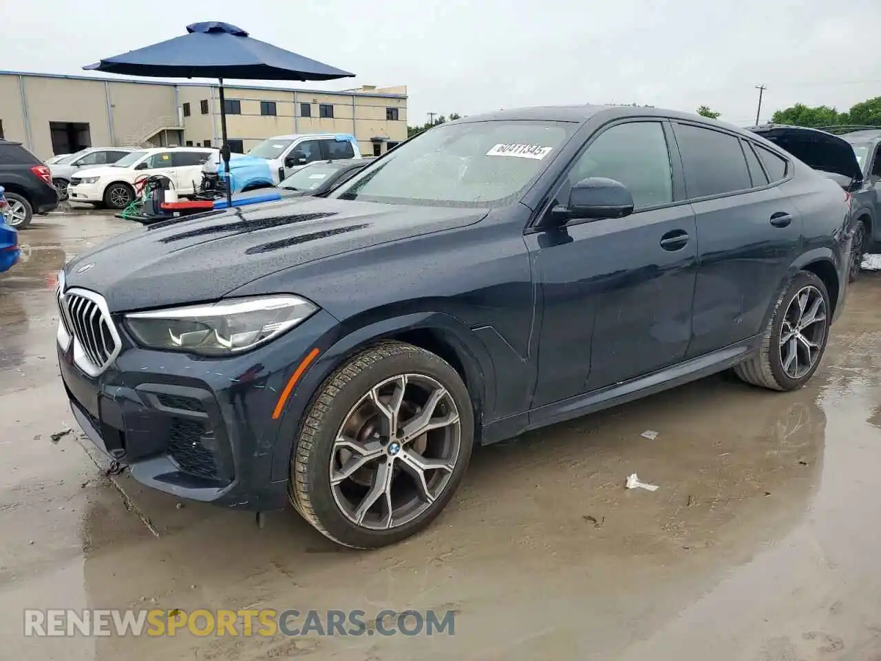1 Photograph of a damaged car 5UXCY6C02N9K75536 BMW X6 2022