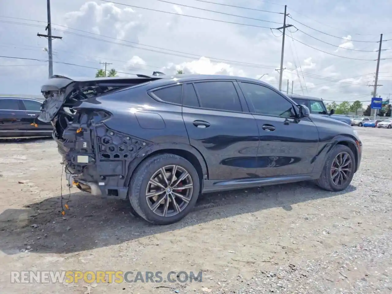 3 fotografías del automóvil dañado 5UXCY6C02N9L09765 BMW X6 2022