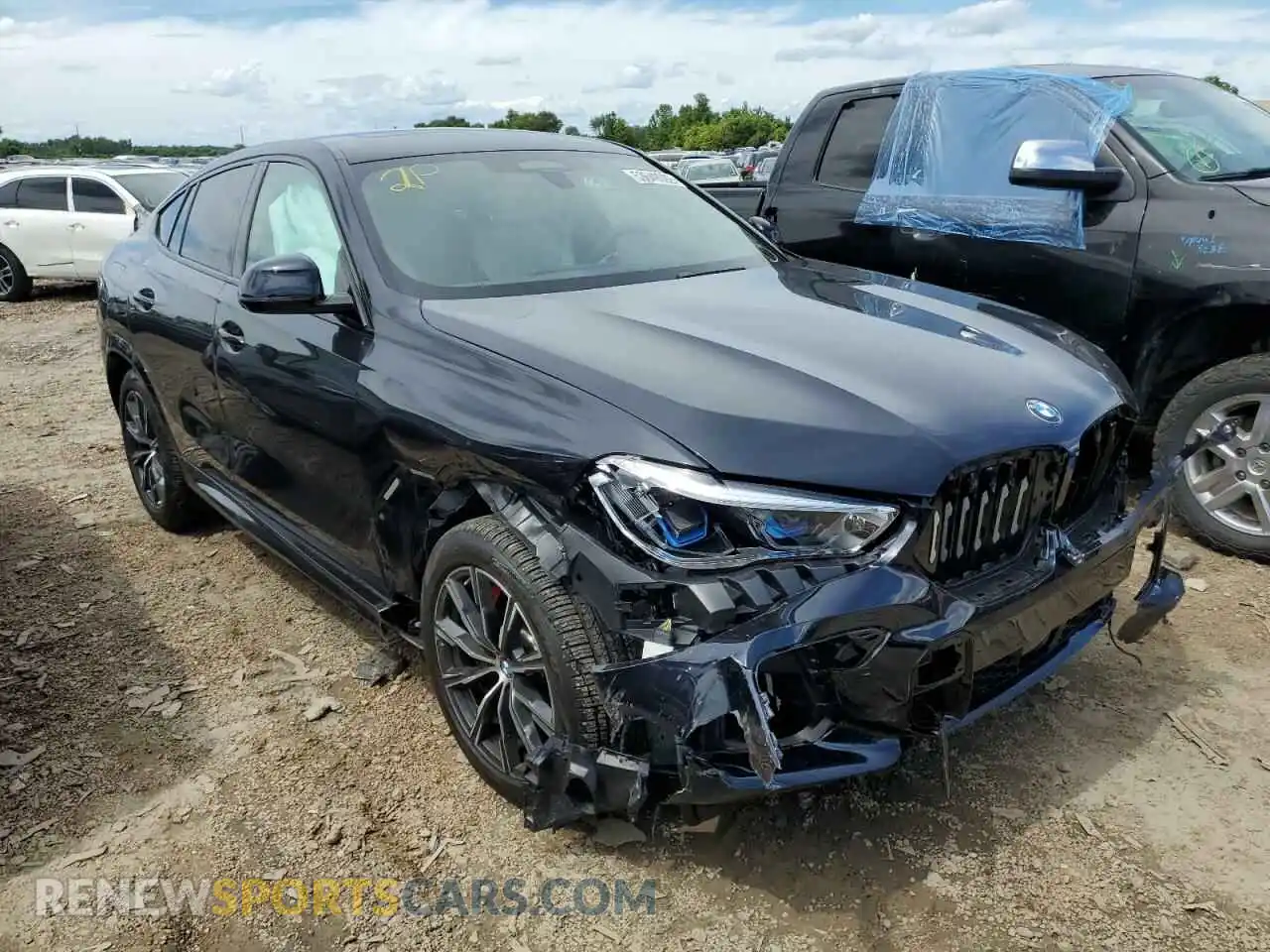 1 Photograph of a damaged car 5UXCY6C02N9L85387 BMW X6 2022