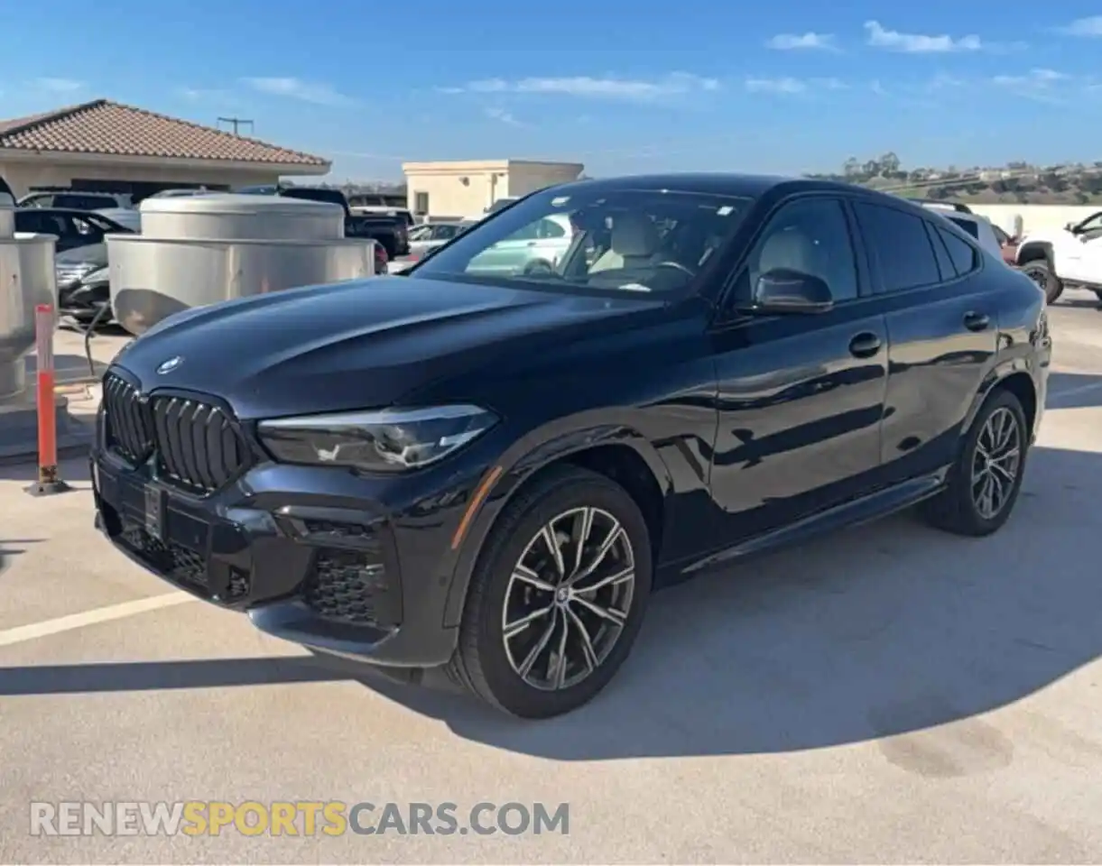 2 Photograph of a damaged car 5UXCY6C05N9M64388 BMW X6 2022