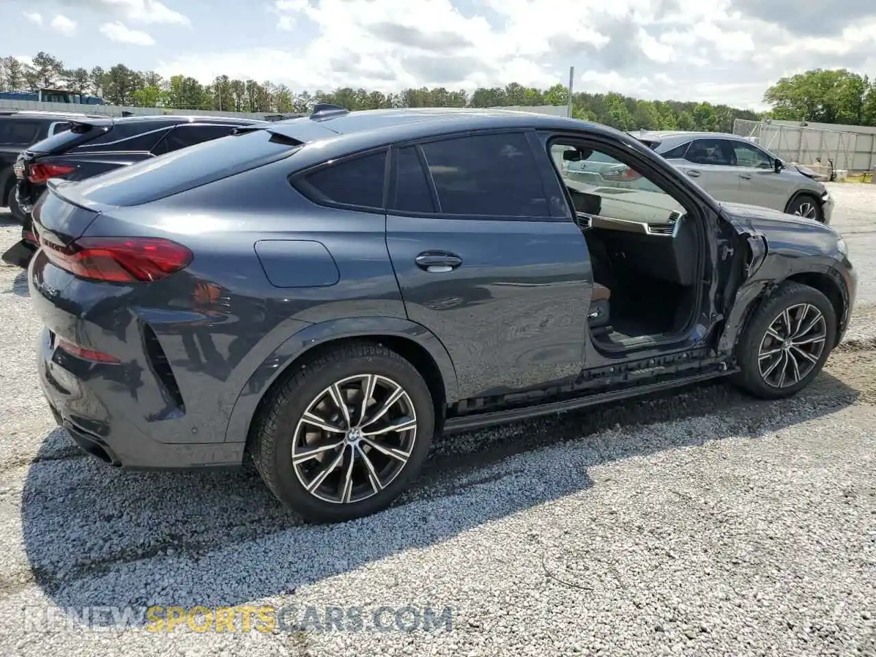3 fotografías del automóvil dañado 5UXCY6C07N9L77298 BMW X6 2022