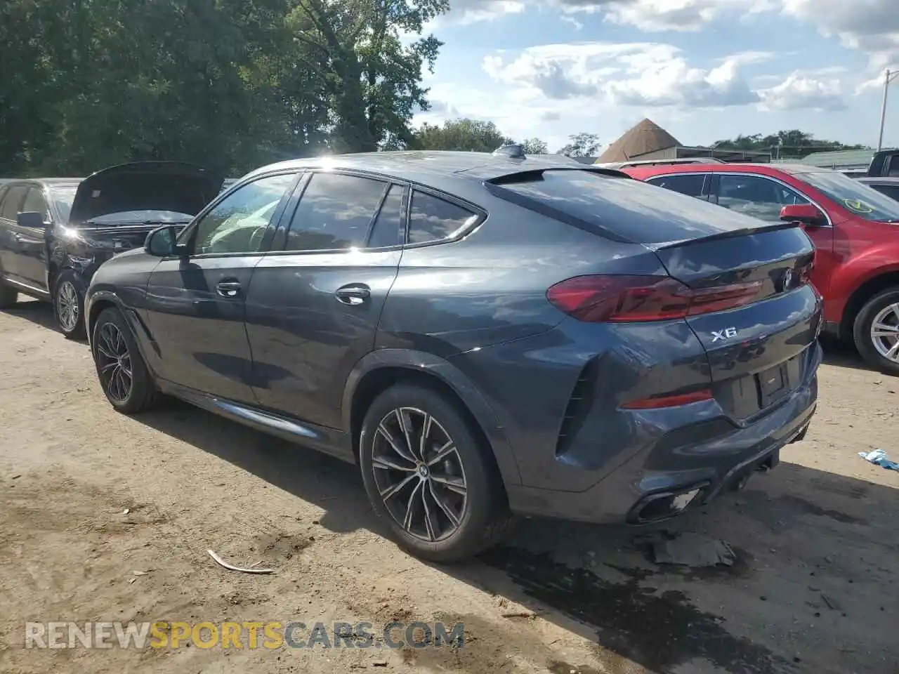 2 fotografías del automóvil dañado 5UXCY6C08N9K78764 BMW X6 2022