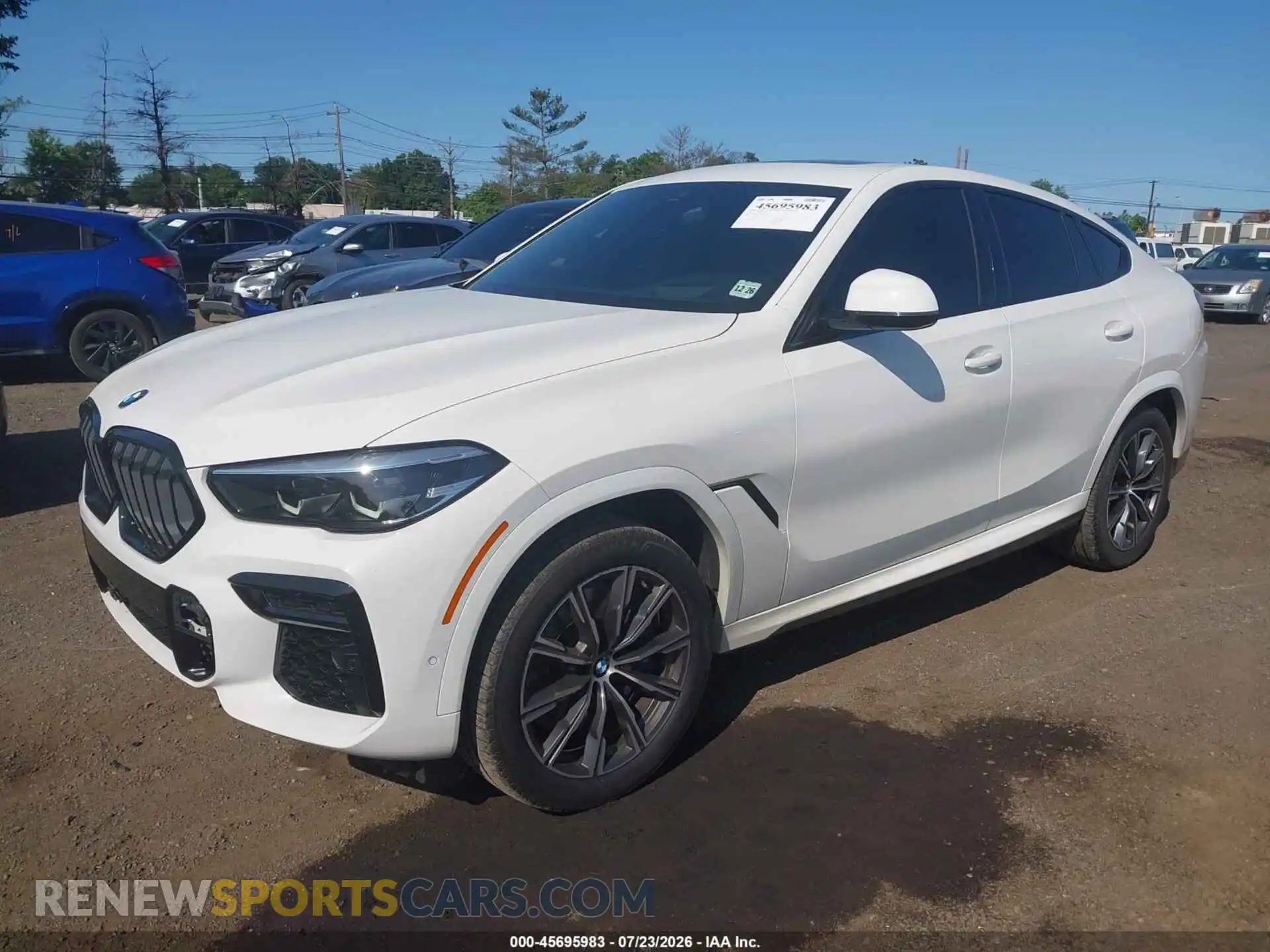 2 fotografías del automóvil dañado 5UXCY8C06N9K58170 BMW X6 2022