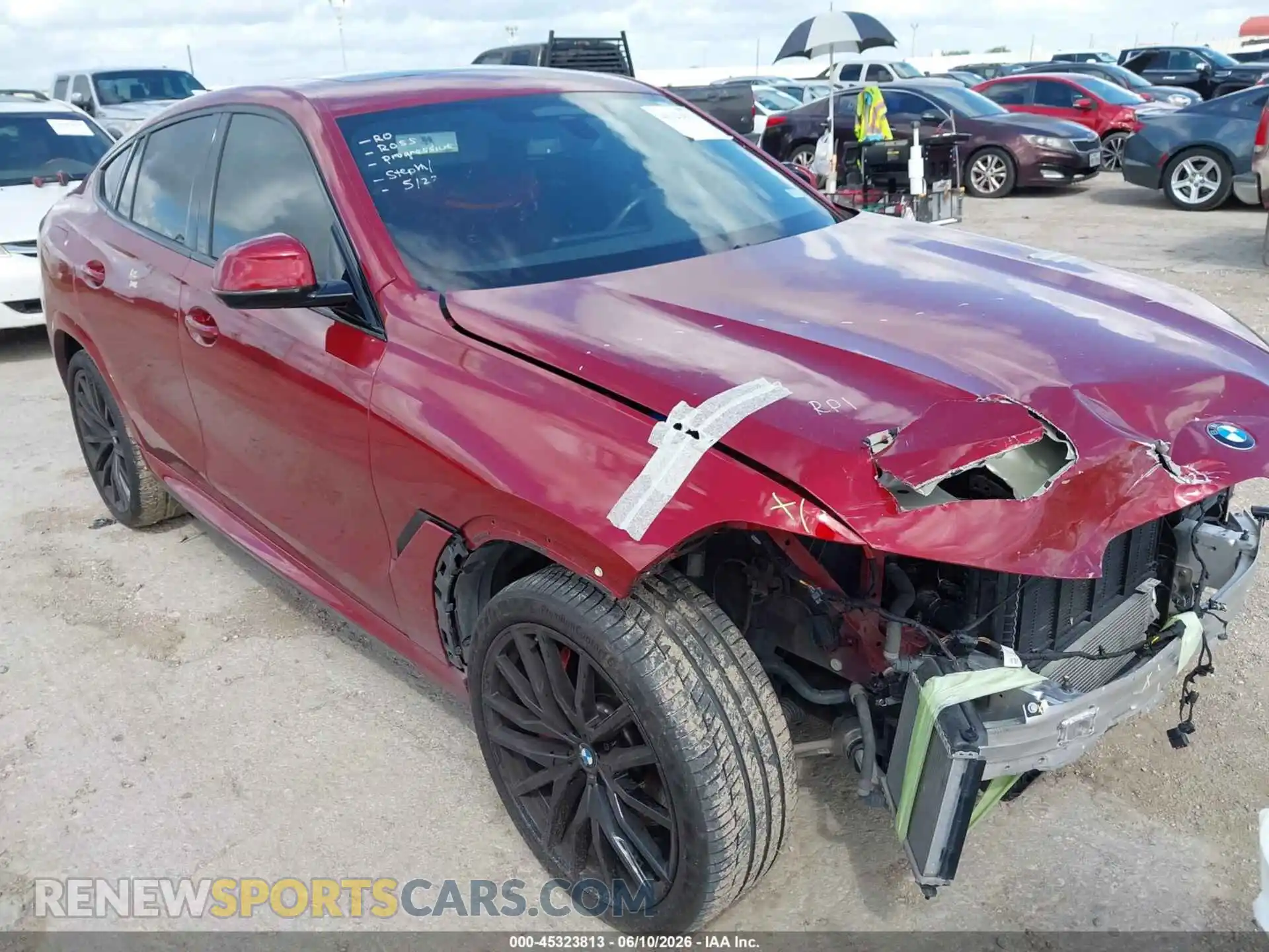 1 Photograph of a damaged car 5UXCY6C01P9N63793 BMW X6 2023