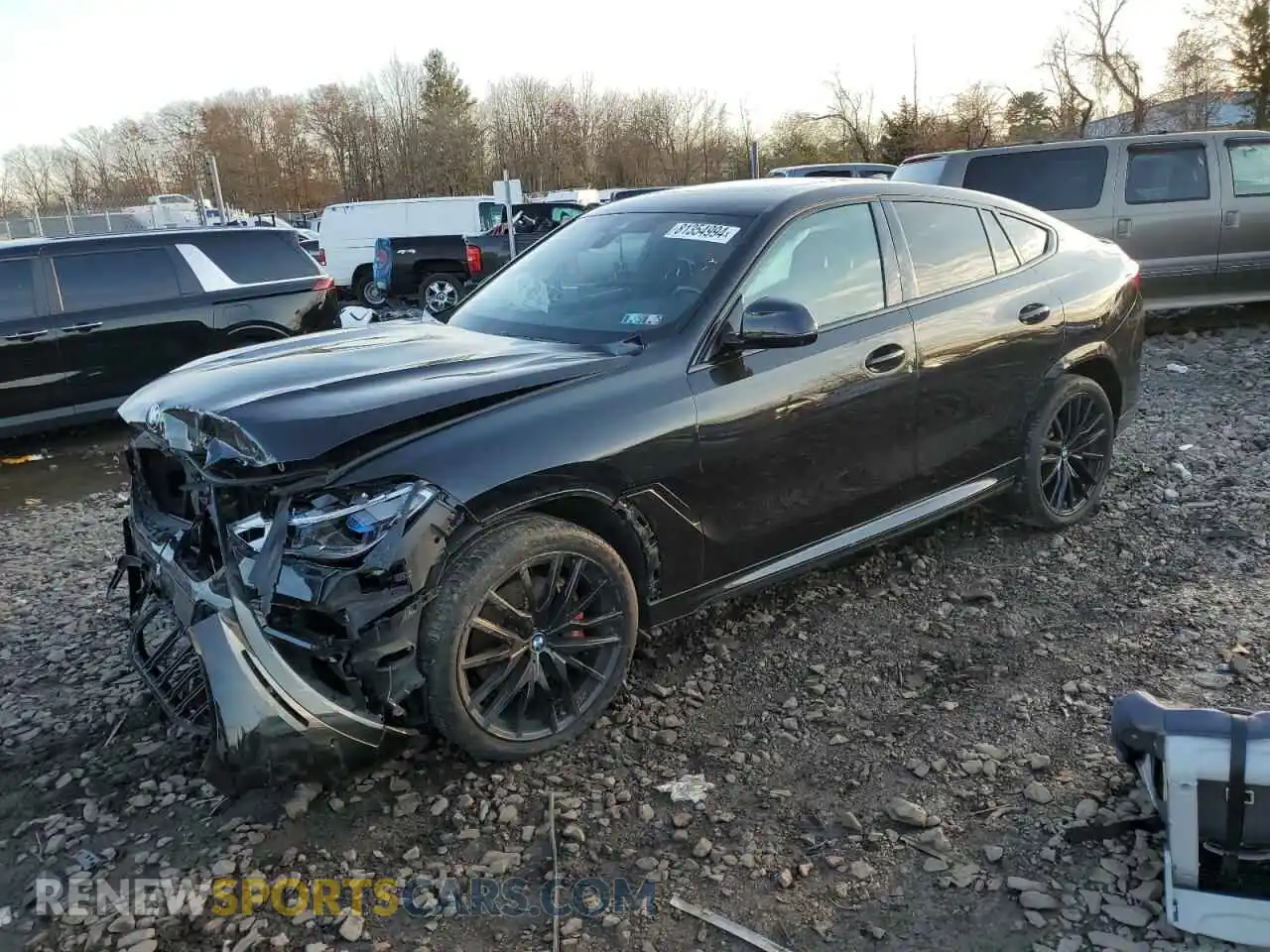 1 Photograph of a damaged car 5UXCY6C05P9P96074 BMW X6 2023