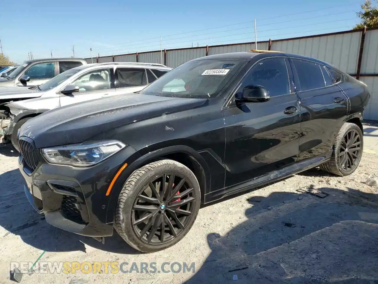 1 Photograph of a damaged car 5UXCY6C06P9N44544 BMW X6 2023