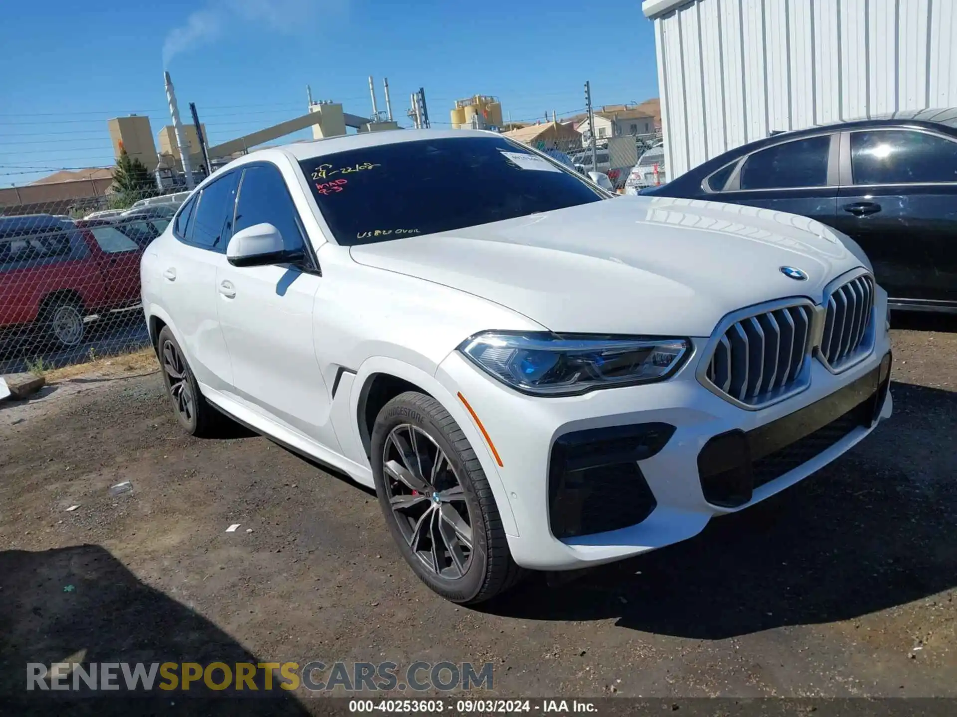 1 Photograph of a damaged car 5UXCY6C06P9P60863 BMW X6 2023