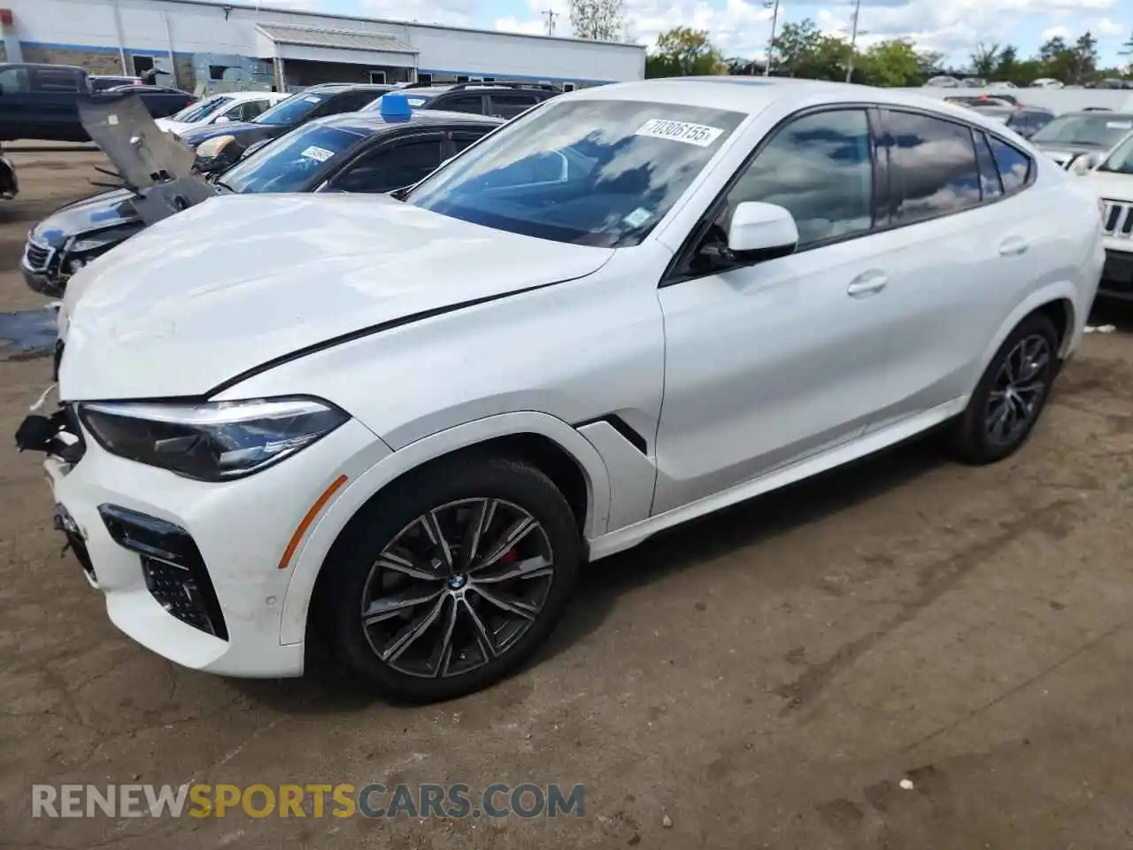 1 Photograph of a damaged car 5UXCY6C07P9S07901 BMW X6 2023