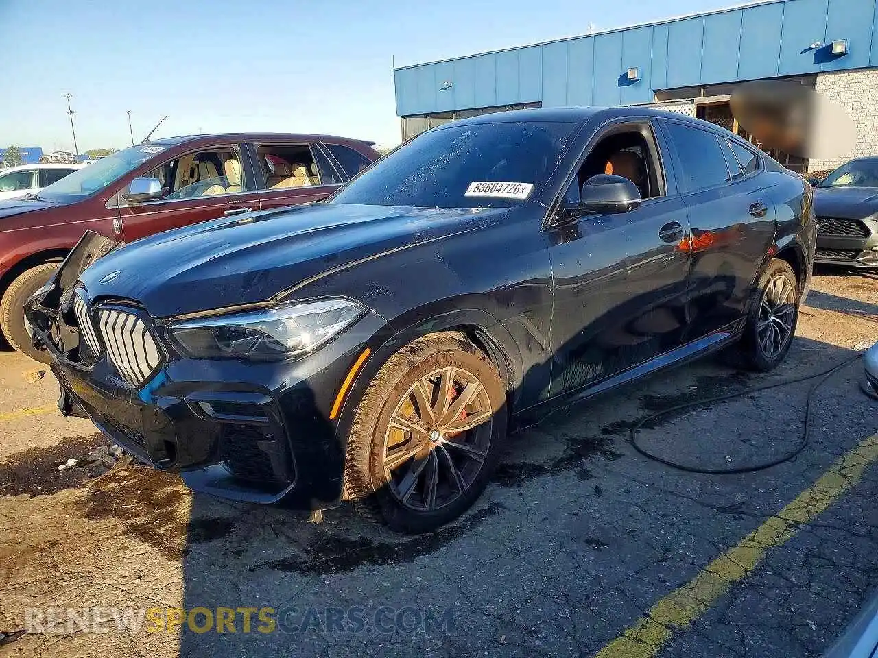 1 Photograph of a damaged car 5UXCY6C0XP9P65967 BMW X6 2023