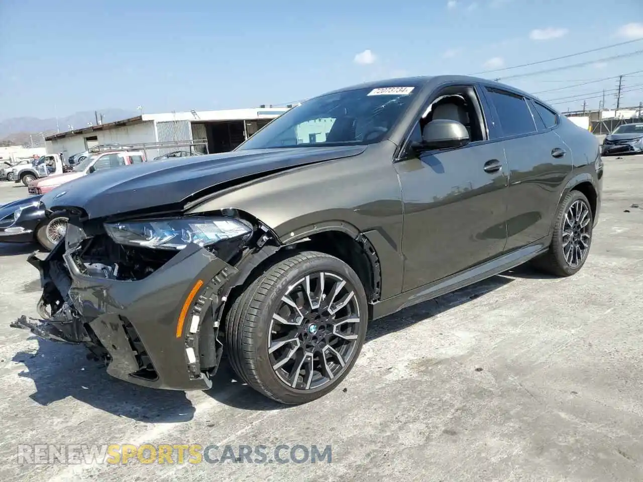 1 Photograph of a damaged car 5UX33EX02R9S92250 BMW X6 2024