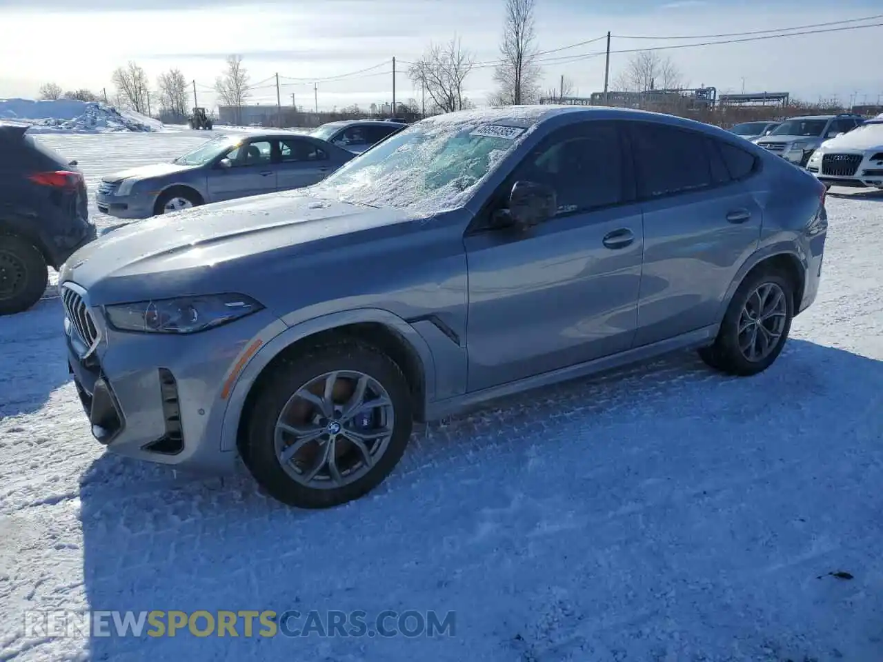 1 Photograph of a damaged car 5UX33EX02R9S94029 BMW X6 2024