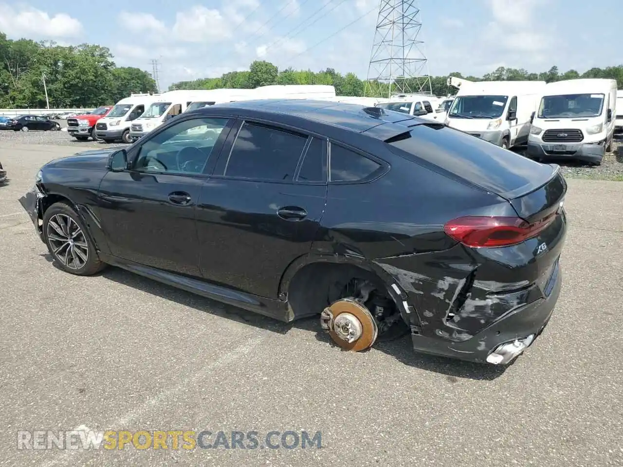 2 Photograph of a damaged car 5UX33EX03R9T65951 BMW X6 2024