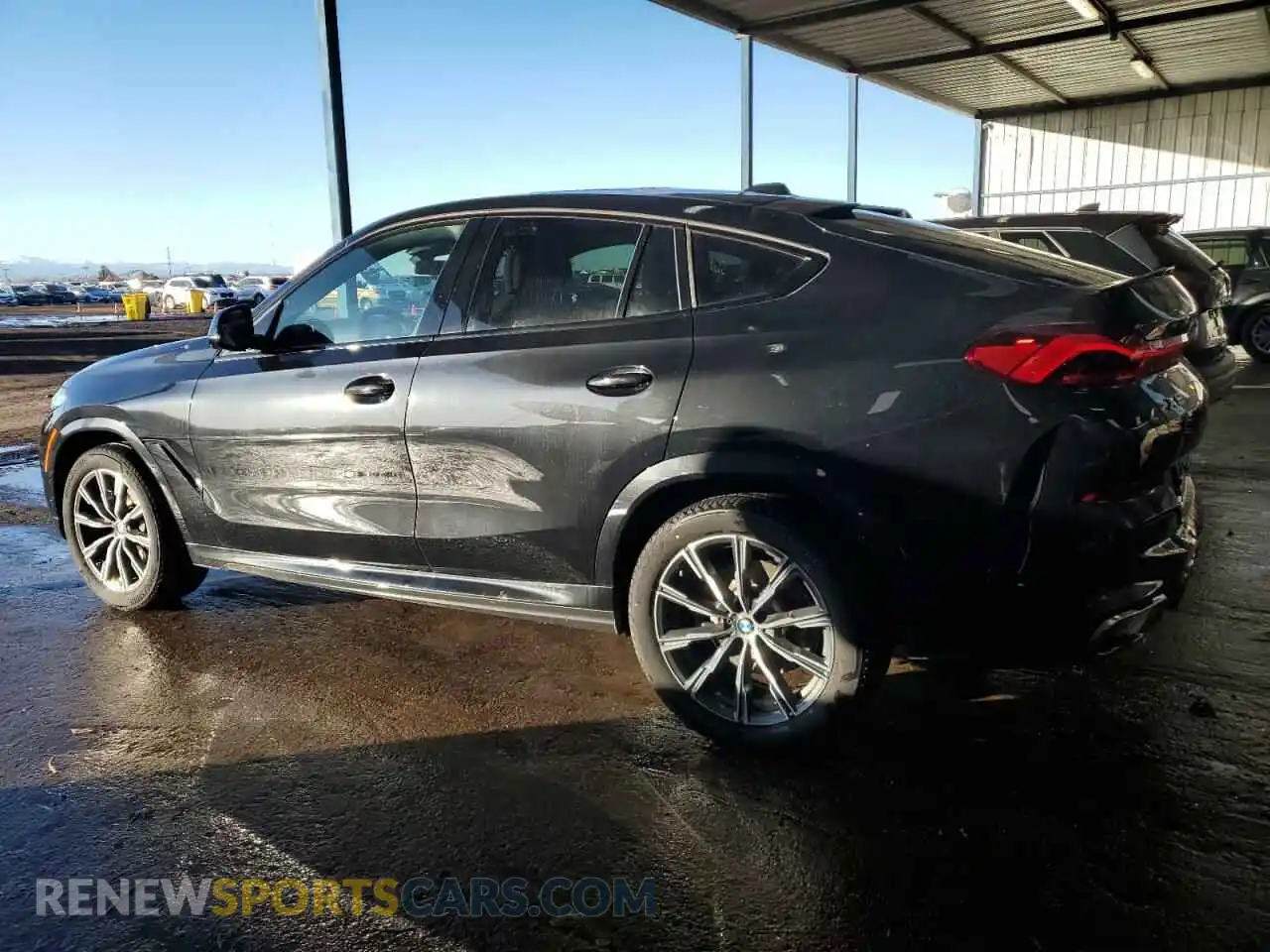 2 Photograph of a damaged car 5UX33EX03R9V81833 BMW X6 2024