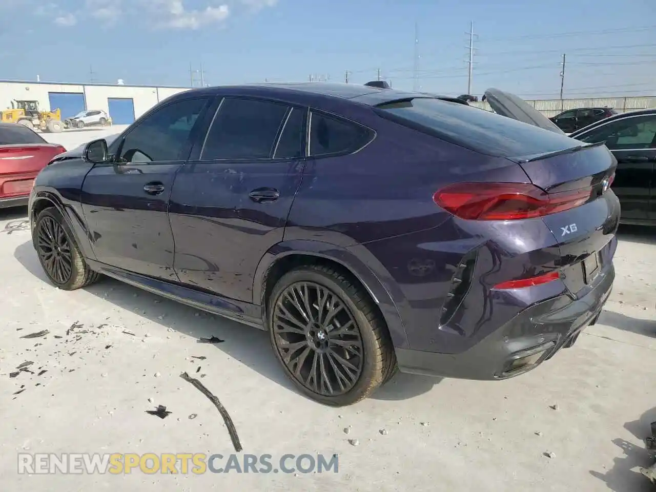 2 Photograph of a damaged car 5UX33EX04R9T57700 BMW X6 2024