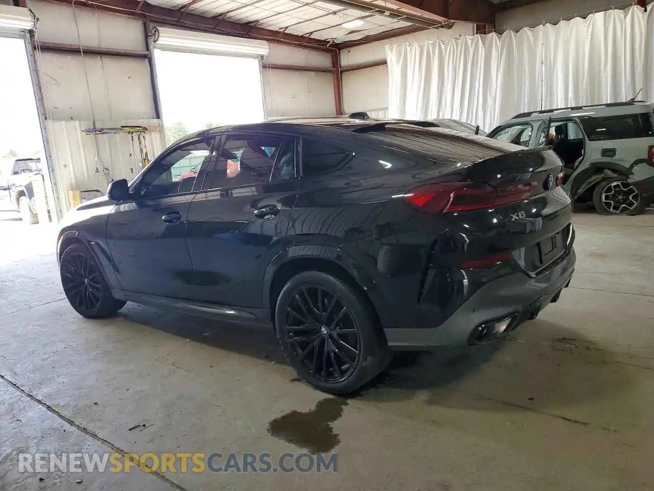 2 fotografías del automóvil dañado 5UX33EX05R9U96573 BMW X6 2024