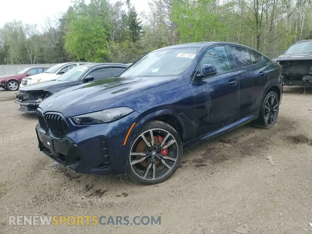 1 Photograph of a damaged car 5UX33EX07R9T53379 BMW X6 2024