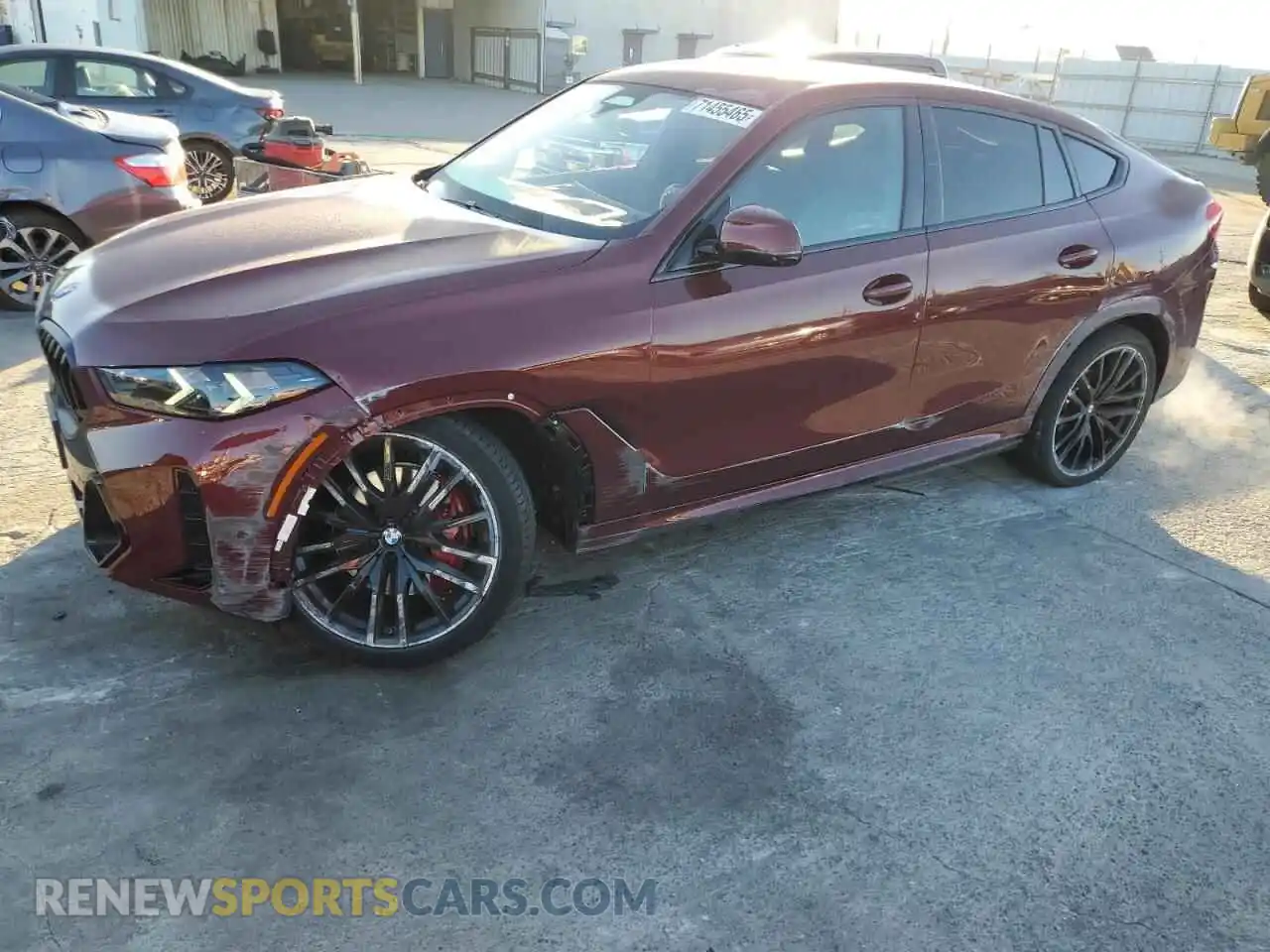 1 Photograph of a damaged car 5UX33EX07R9V41884 BMW X6 2024