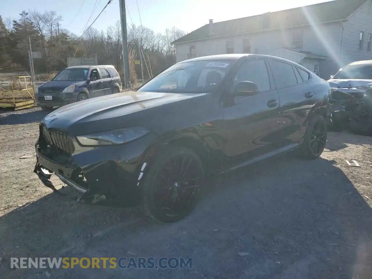 1 Photograph of a damaged car 5UX33EX0XR9U90218 BMW X6 2024