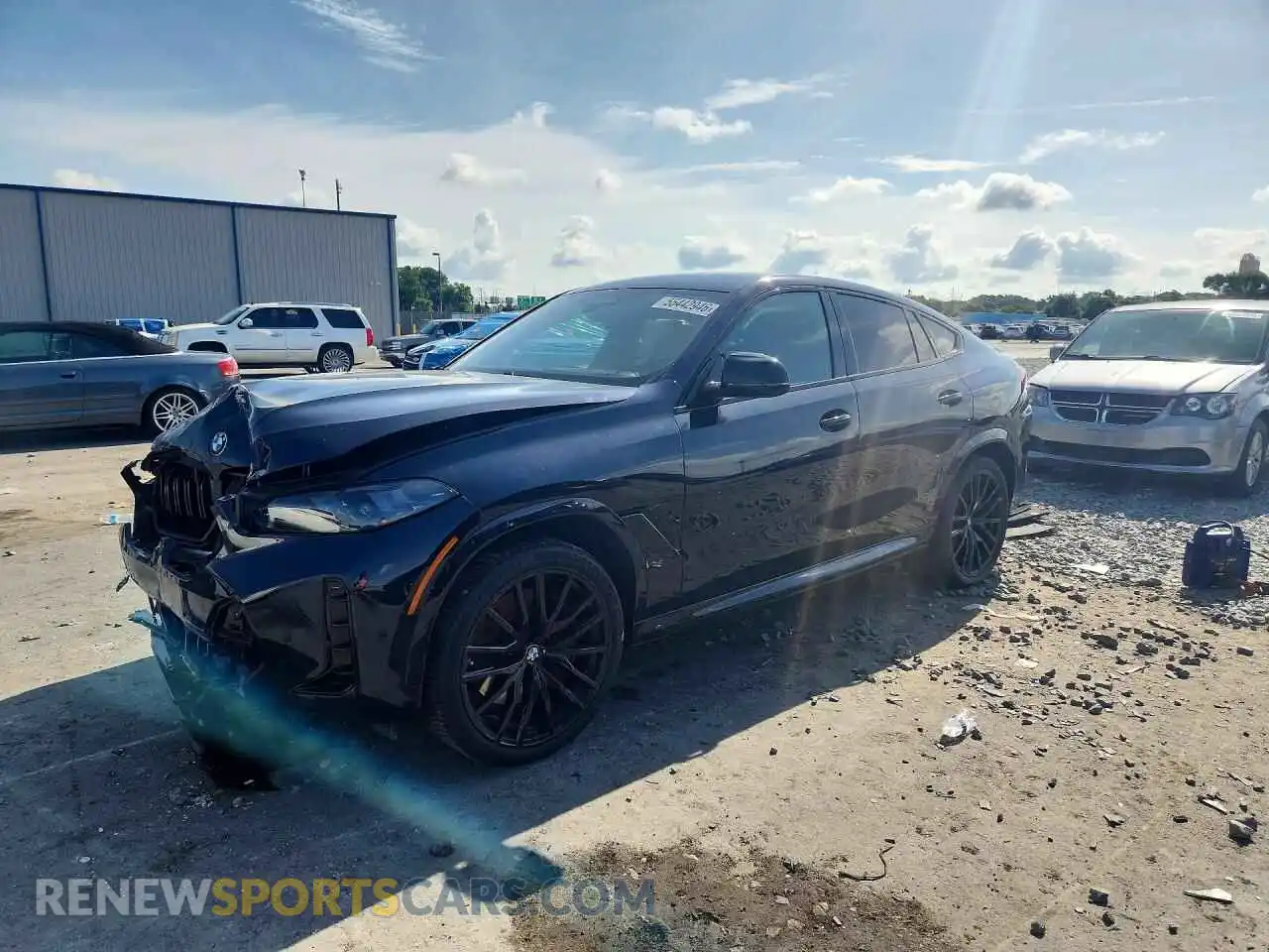 1 Photograph of a damaged car 5UX43EX06R9U78703 BMW X6 2024
