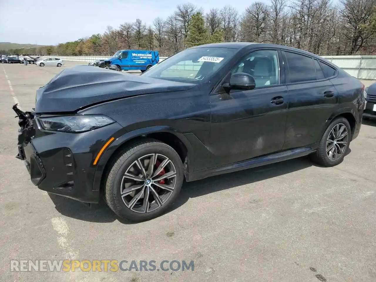 1 Photograph of a damaged car 5UX33EX05S9Z28763 BMW X6 2025