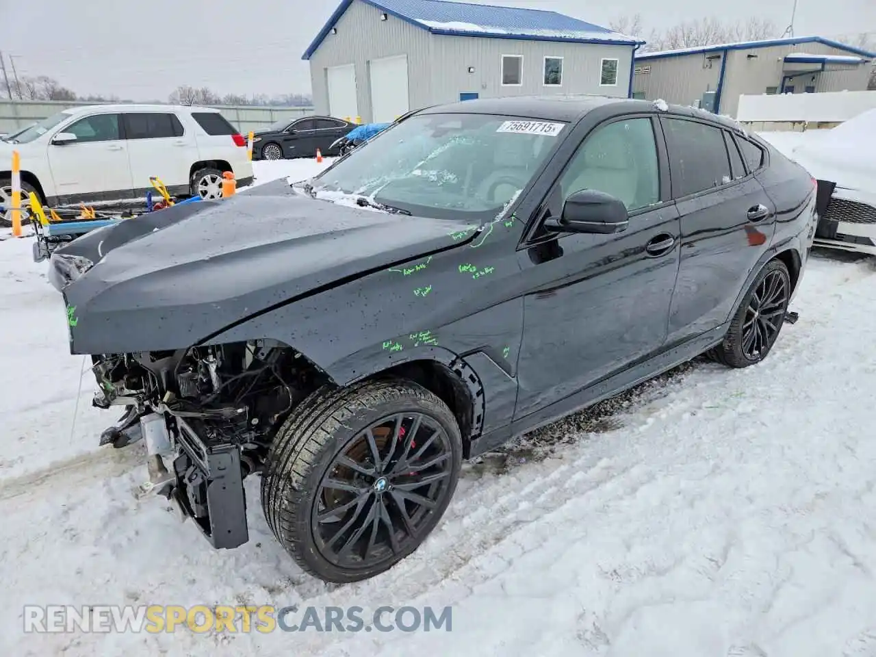 1 Photograph of a damaged car 5UX33EX0XS9W74290 BMW X6 2025