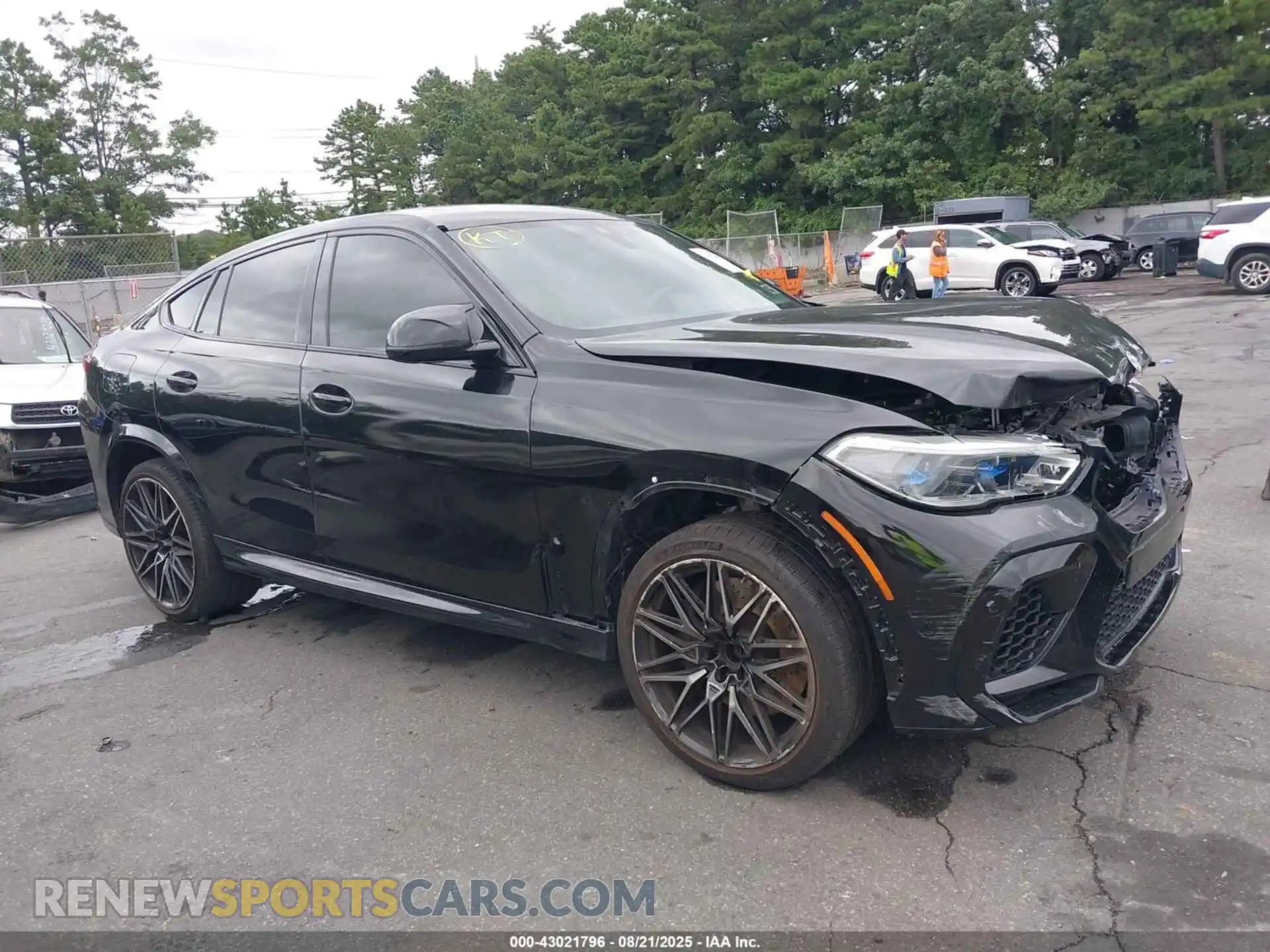 1 fotografías del automóvil dañado 5YMCY0C02M9E75436 BMW X6 M 2021