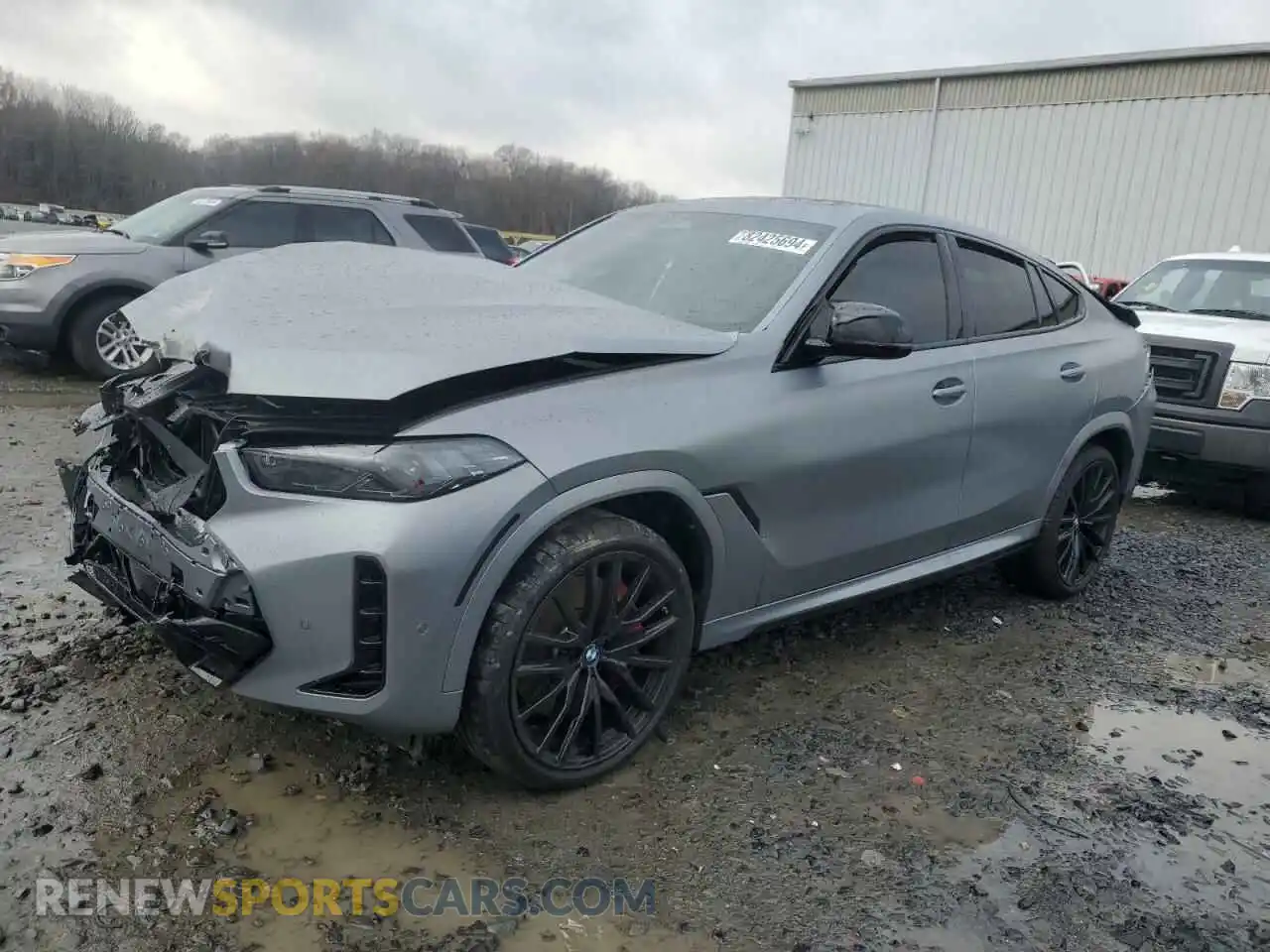 1 Photograph of a damaged car 5UX43EX01S9X34140 BMW X6 M60I 2025