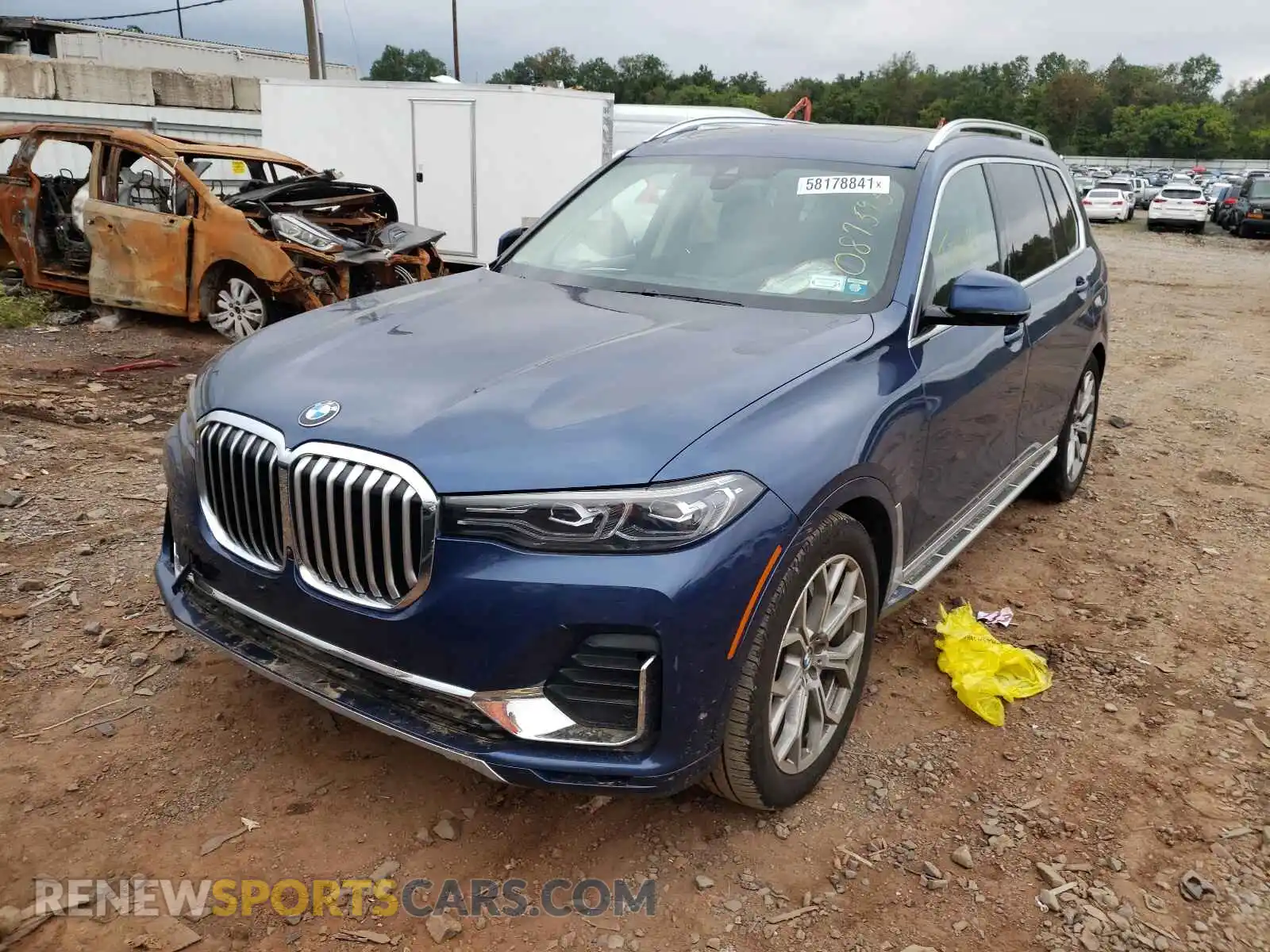 2 Photograph of a damaged car 5UXCW2C58KL087595 BMW X7 2019