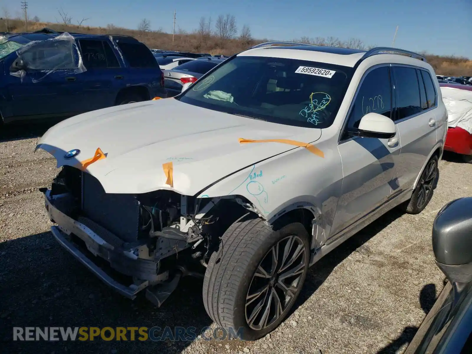 2 Photograph of a damaged car 5UXCW2C07L0E74861 BMW X7 2020