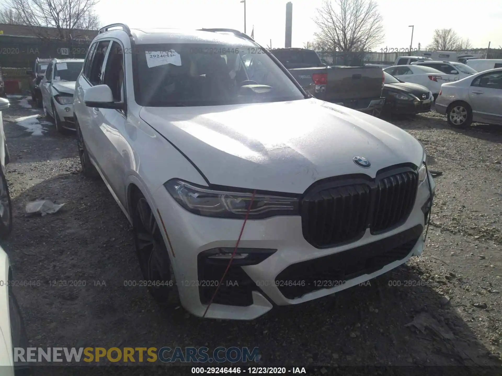 1 Photograph of a damaged car 5UXCX6C01L9C43843 BMW X7 2020