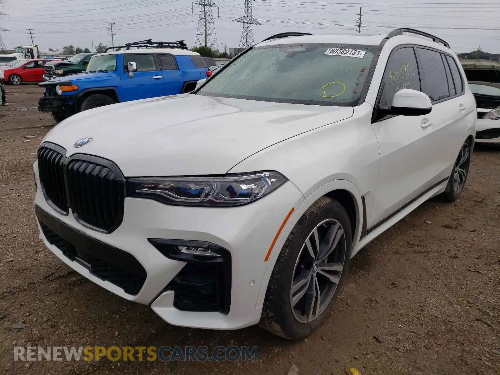 2 fotografías del automóvil dañado 5UXCX6C02L9C24704 BMW X7 2020