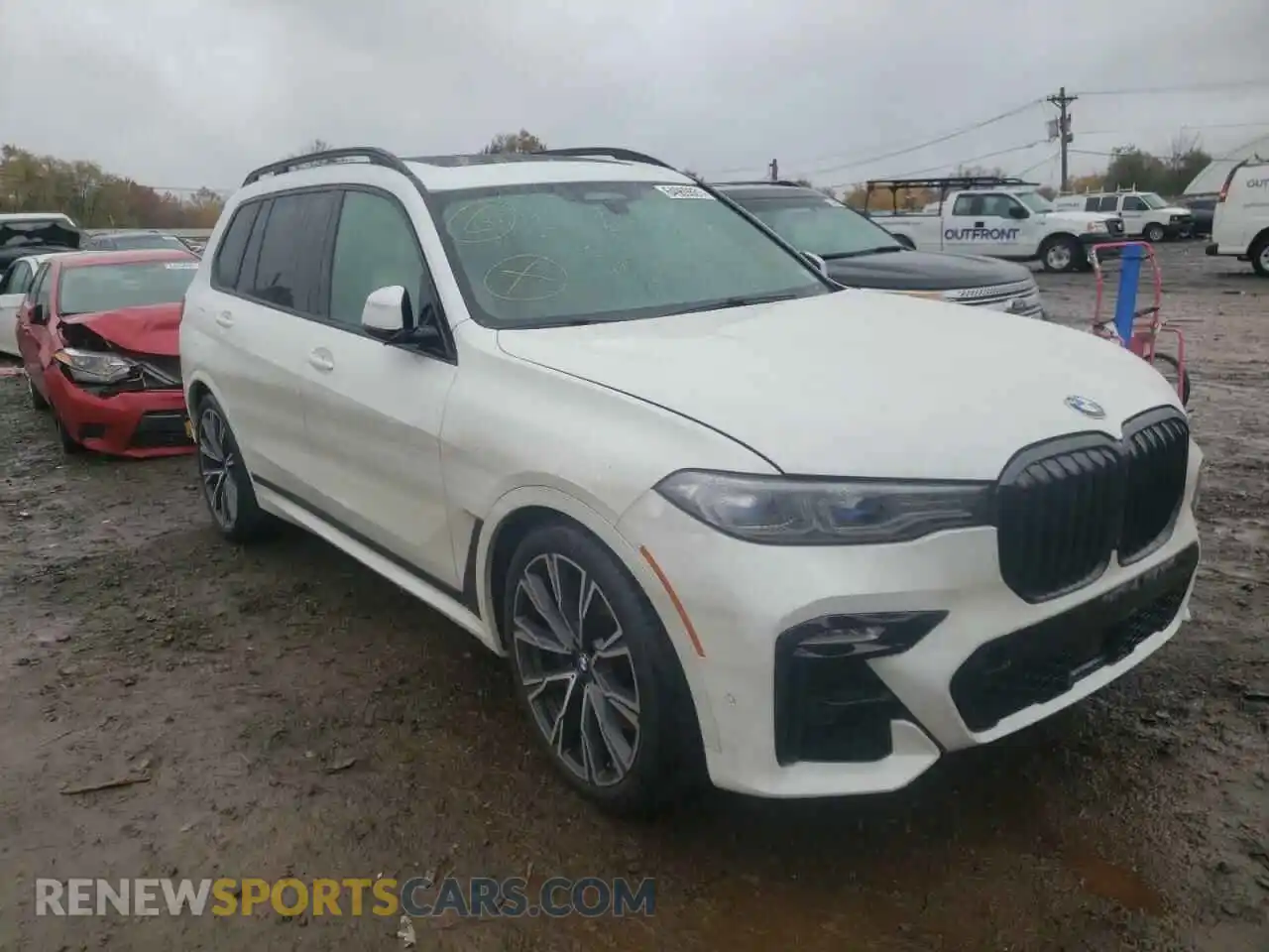 1 Photograph of a damaged car 5UXCX6C08L9D43230 BMW X7 2020