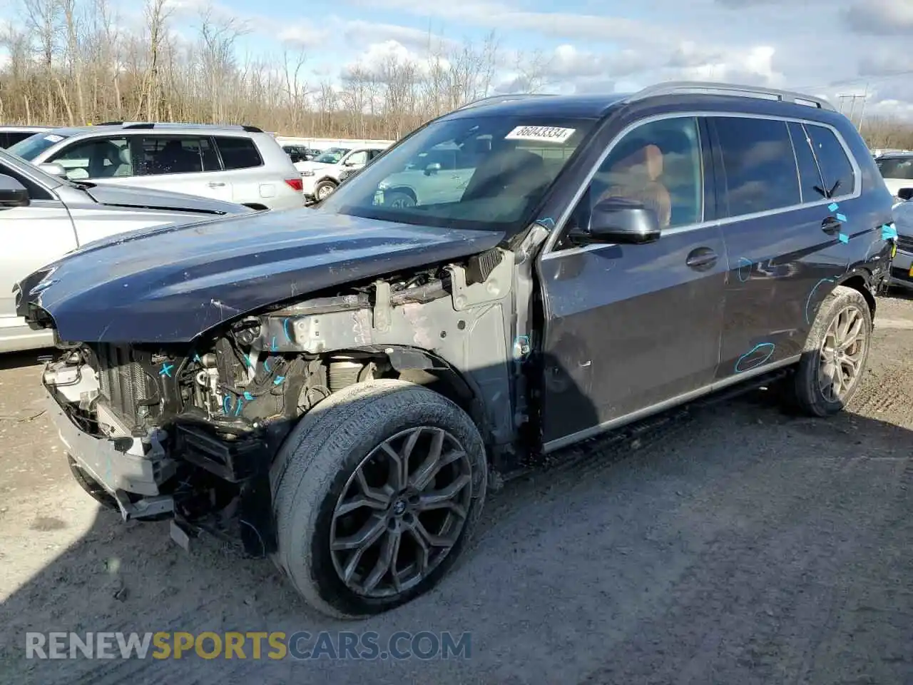 1 Photograph of a damaged car 5UXCW2C01M9G38103 BMW X7 2021