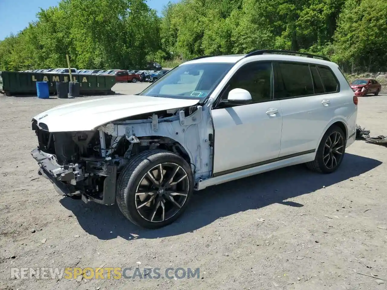 1 Photograph of a damaged car 5UXCW2C03M9D77539 BMW X7 2021