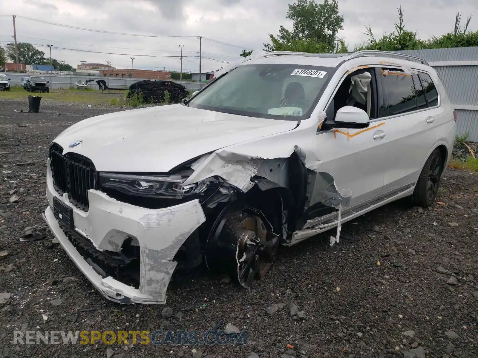 2 fotografías del automóvil dañado 5UXCW2C0XM9G07528 BMW X7 2021