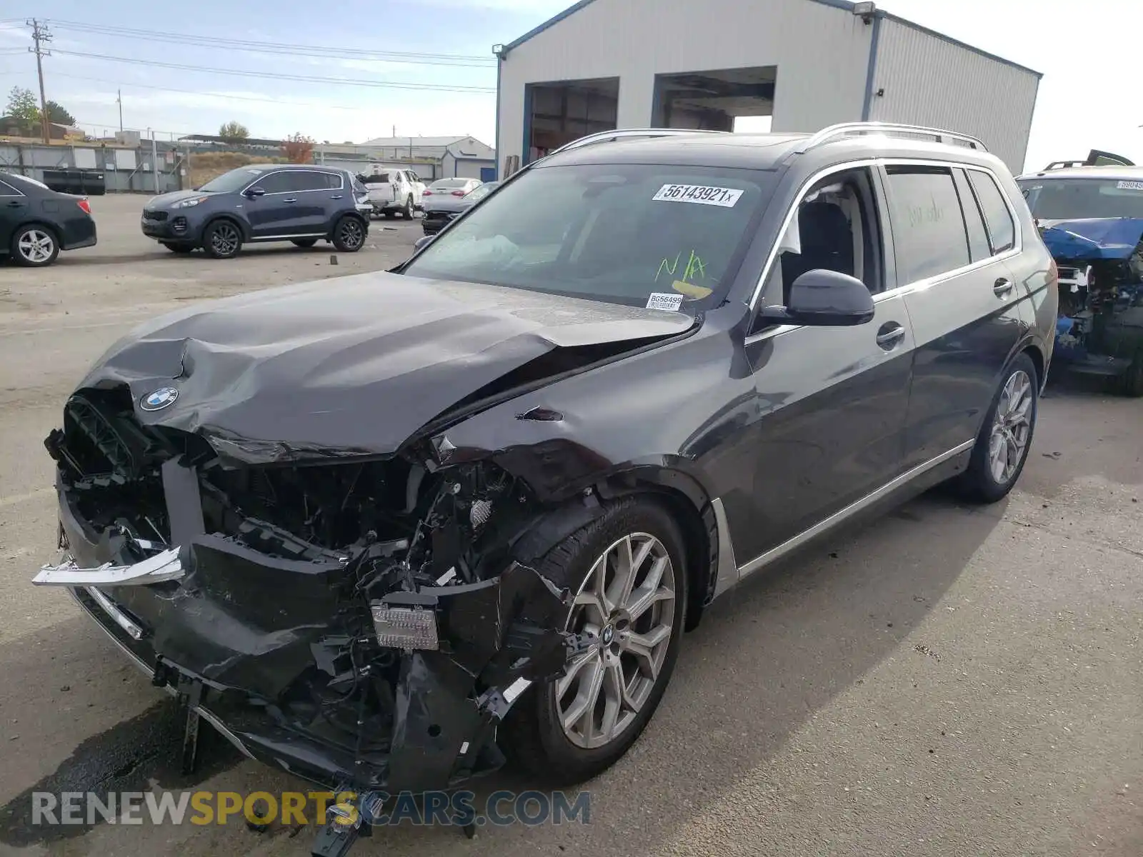 2 fotografías del automóvil dañado 5UXCW2C0XM9G56499 BMW X7 2021