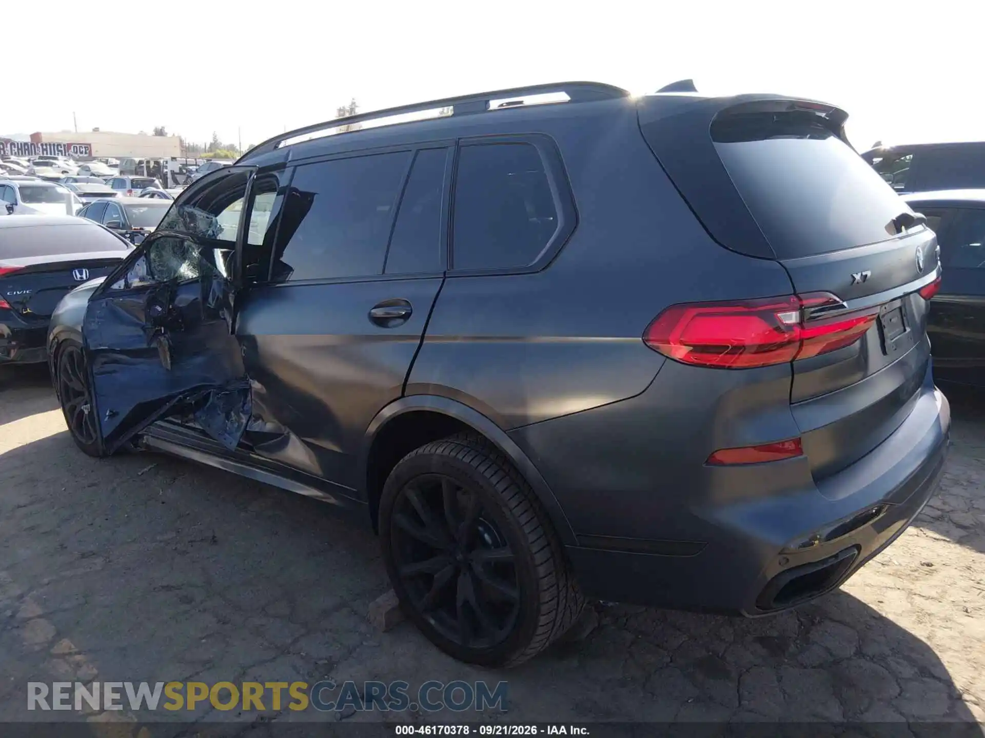3 fotografías del automóvil dañado 5UXCX6C00M9F14988 BMW X7 2021