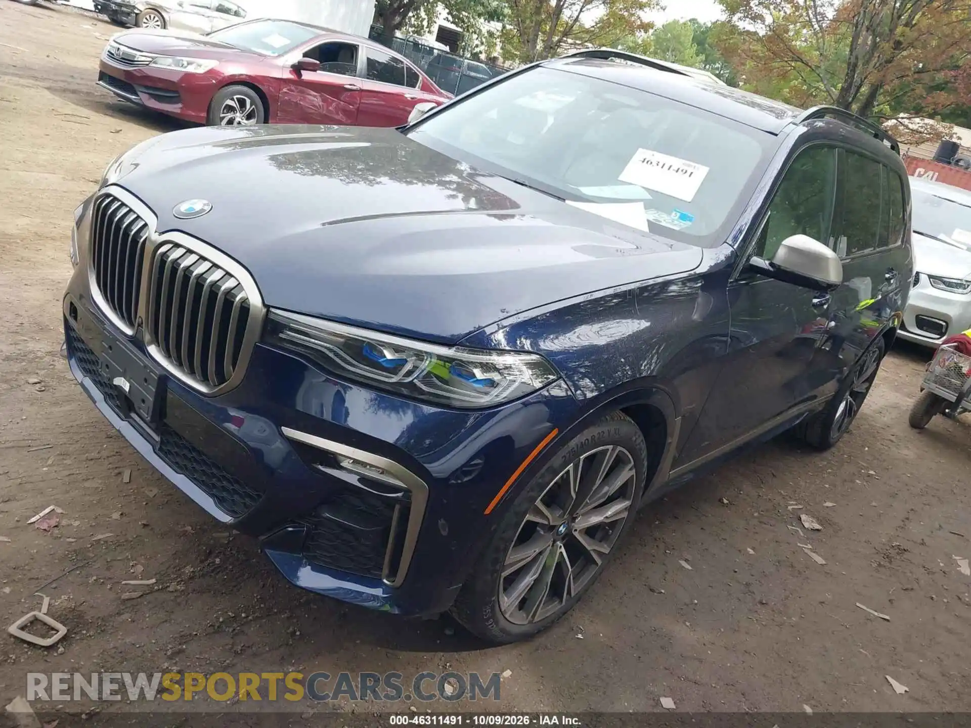 2 fotografías del automóvil dañado 5UXCX6C06M9H30862 BMW X7 2021