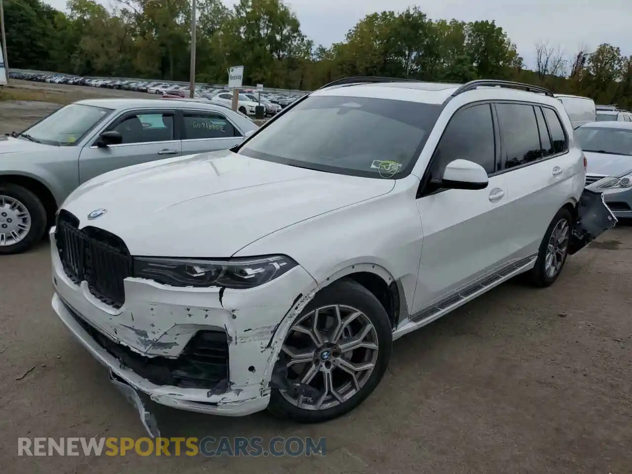 2 fotografías del automóvil dañado 5UXCW2C0XN9J48273 BMW X7 2022