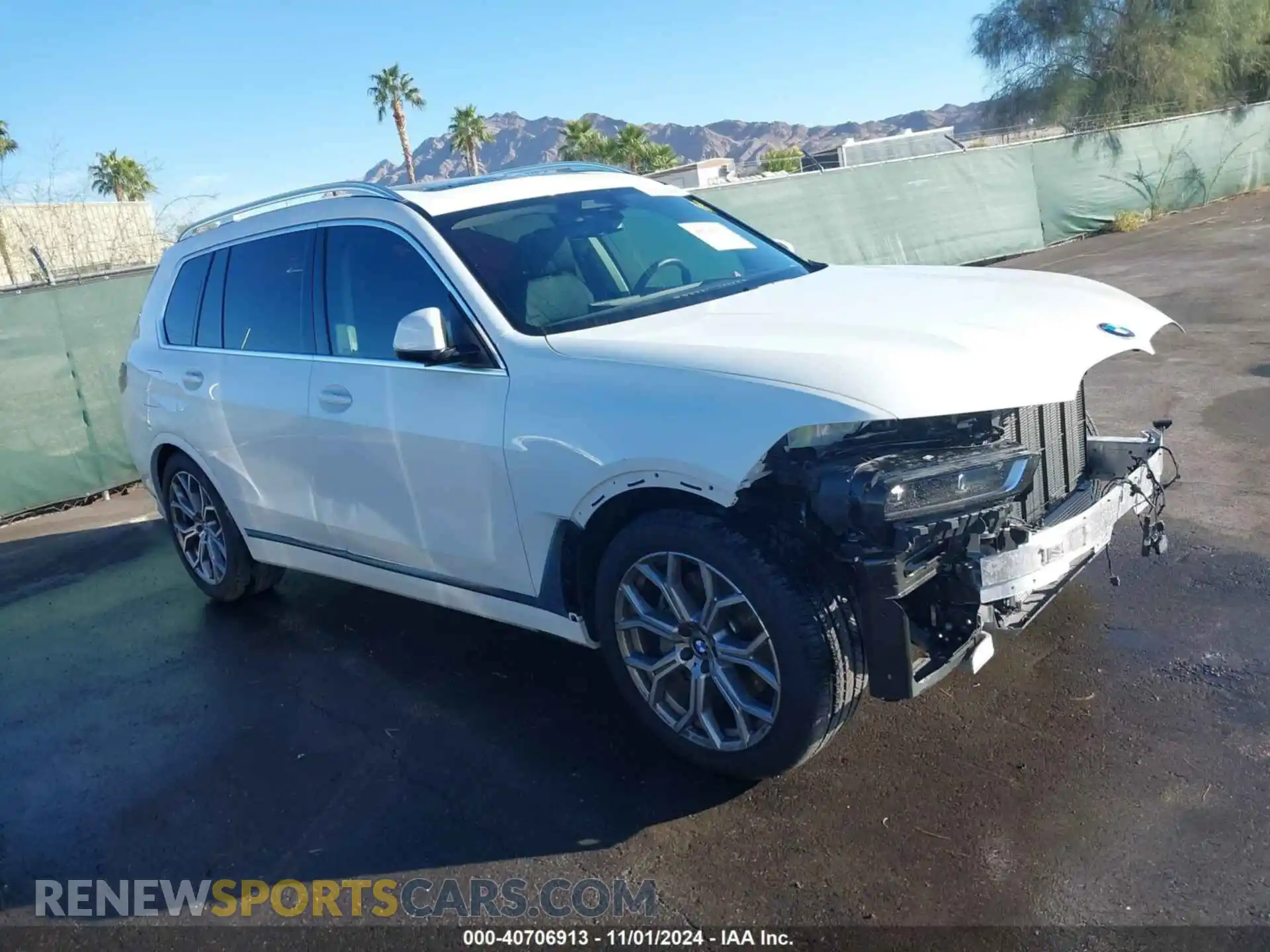 1 Photograph of a damaged car 5UX23EM0XR9V88231 BMW X7 2024