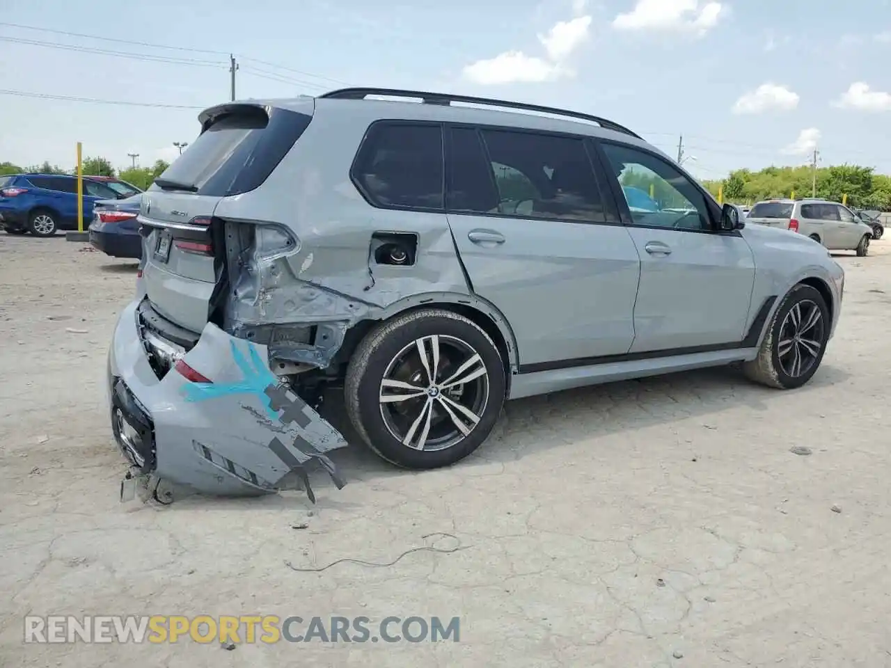 3 fotografías del automóvil dañado 5UX23EM0XS9Z52122 BMW X7 2025