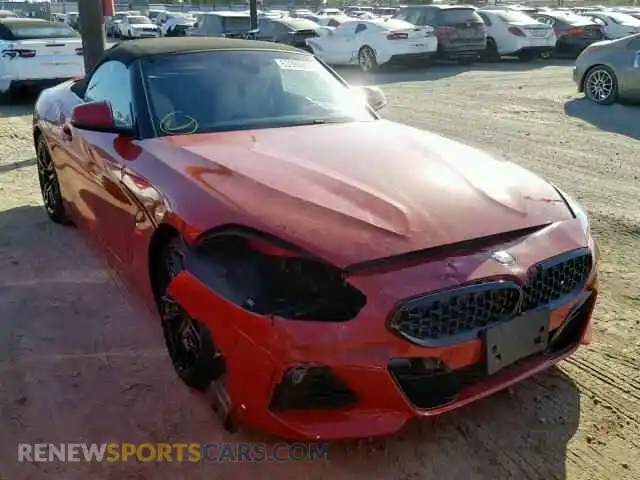 1 Photograph of a damaged car WBAHF3C59KWW15329 BMW Z4 2019