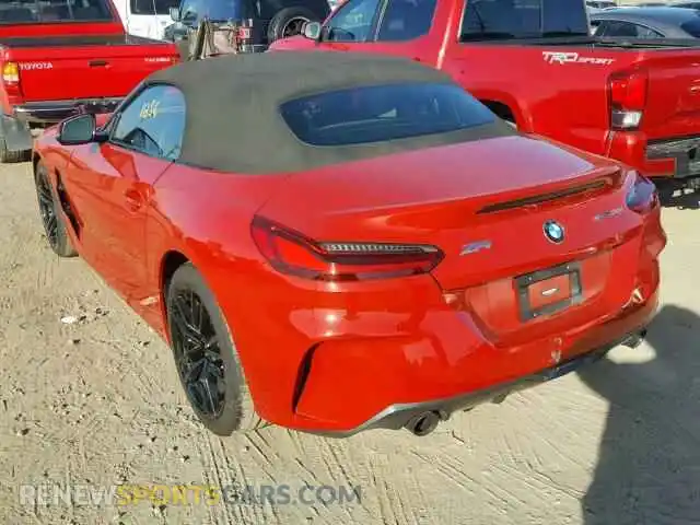 3 Photograph of a damaged car WBAHF3C59KWW15329 BMW Z4 2019