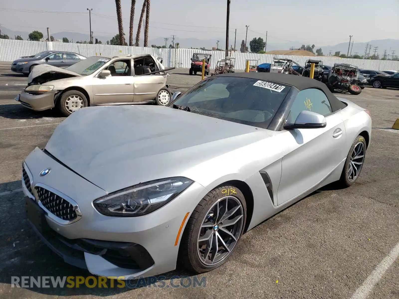 2 fotografías del automóvil dañado WBAHF3C05MWX24104 BMW Z4 2021